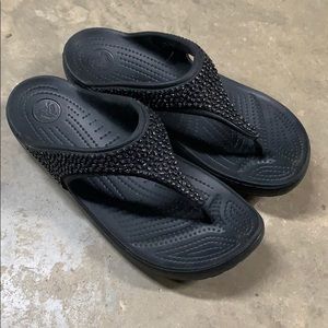 Croc flip flops
